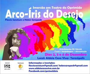 RJ: Abertas as inscrições para o curso de imersão em Teatro do Oprimido/Arco-Íris do desejo