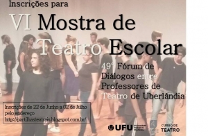 MG: Abertas as inscrições para participação na VI Mostra de Teatro Escolar