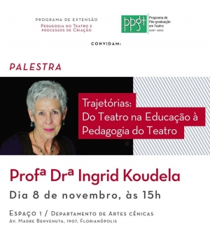 Florianópolis: Palestra gratuita com Ingrid Koudela