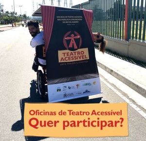 RJ: A Escola de Gente oferece *gratuitamente* 11 Oficinas de Teatro Acessível para escolas municipais e estaduais, bibliotecas públicas e associações