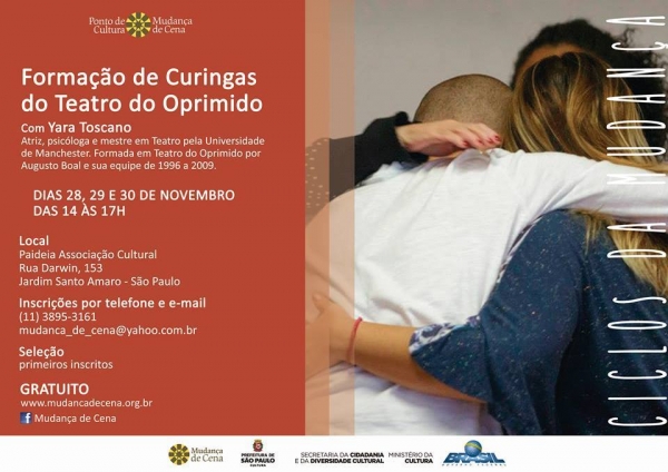 SP: Formação de Coringas do Teatro do Oprimido -Gratuito